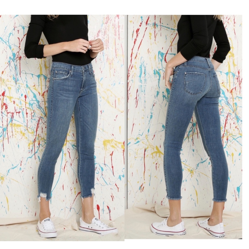 James Jeans Twiggy Ankle skinny Jeans raw hem Sz24